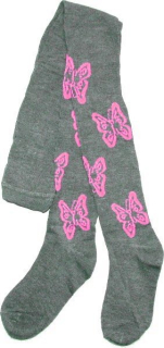 Dívčí punčocháče levné 16014-2 šedá M