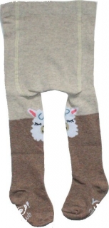 Kojenecké punčocháče pro miminka krémová 371/A119 vel. 56/62