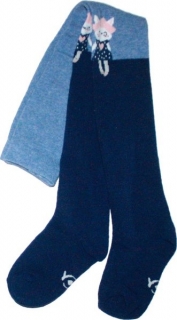 Dětské punčocháče dívčí a chlapecké modrá 371/E5 vel. 104/110