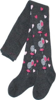 Dětské dívčí punčocháče Wolf klasické slabé punčošky 2211 šedé 