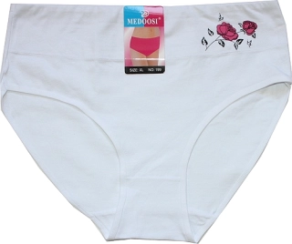 Dámské kalhotky do pasu RŮŽIČKA 6965 bílé