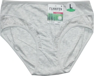 Dámské bambusové kalhotky jemný řádek s krajkou M0060 ME