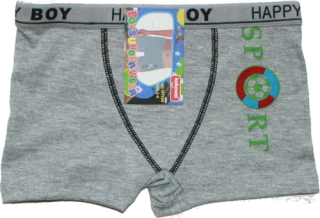 Dětské trenýrky, chlapecké šedé Sport 124 