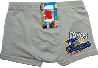 Dětské trenýrky, chlapecké boxerky šedé formule 381
