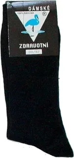 Dámské zdravotní ponožky 100% bavlna černé