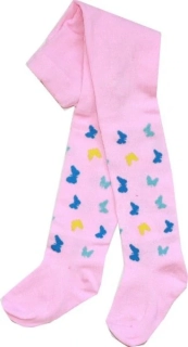 Dívčí punčocháče levné 16014-2 růžová ČM