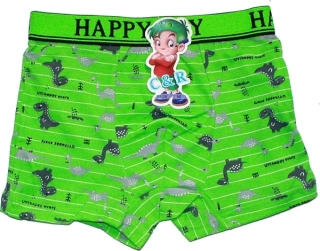 Chlapecké bambusové trenýrky motiv dinosauři pro malé kluky 8806 zelené