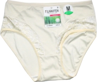 Dámské bambusové kalhotky jemný řádek s krajkou M0060 ŽL