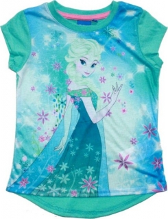 Levné tričko Ledové království Frozen 438/2 azurová vel. 98