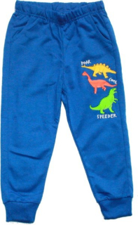 Chlapecké tepláky pro kluky DINOSAUR 3044 modré