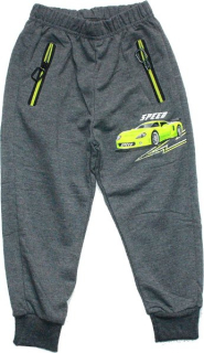 Dětské tepláky pro kluky AUTO SPEED 3004 šedé TM